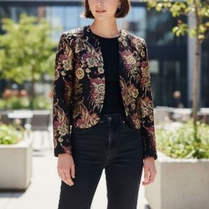 Elegant Floral Women's Blazer